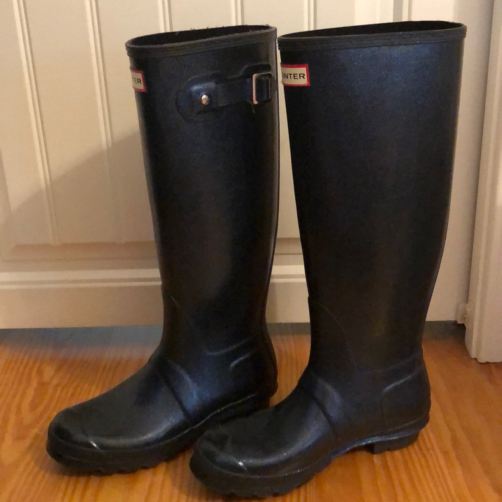 Navy Blue Hunter boots